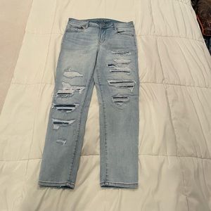 American Eagle stretch jeggings.